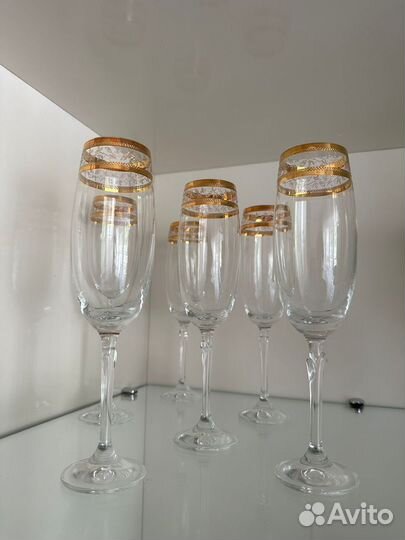Богемия бокалы оригинал новые 6шт