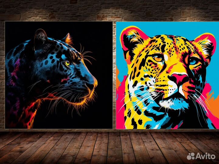 Картина на холсте леопард