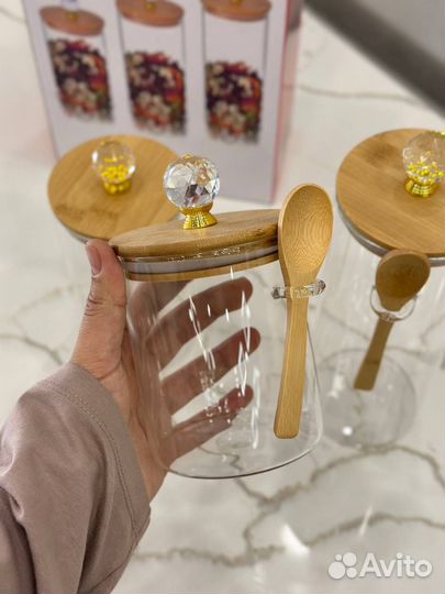 Набор банок для сыпучих продуктов