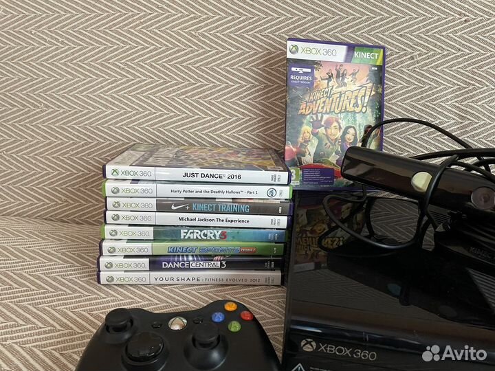 Xbox 360 kinect + игры