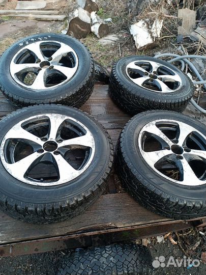 Литые диски r14 на ваз с зимней резиной б. у