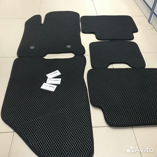 Коврики ева eva эва Rio/Solaris 17+ чёрный кант