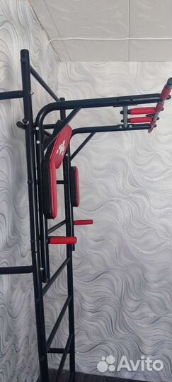 Шведская стенка с турником и брусьями