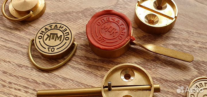 Печать под пластилин для опечатывания