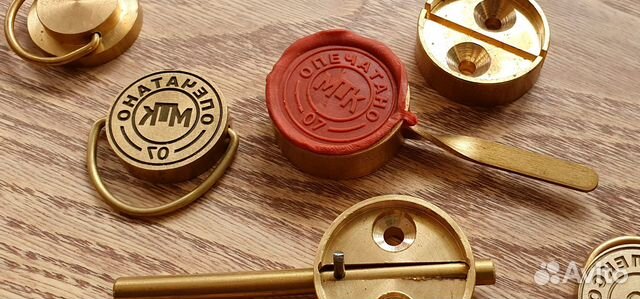 Печать под пластилин для опечатывания