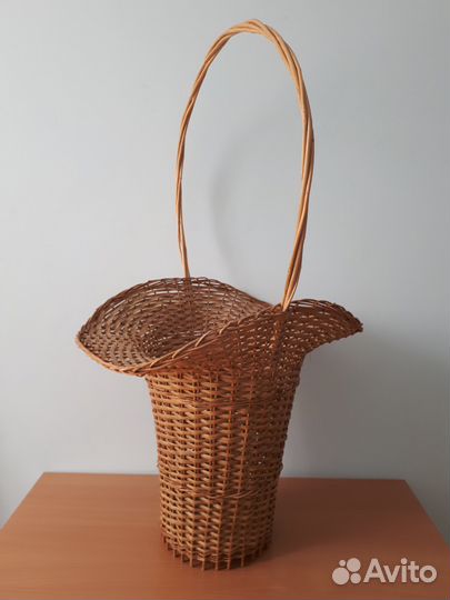 Плетенные корзины для букетов, 2 шт разные