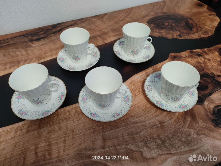 Кофейная пара лфз костяной фарфор