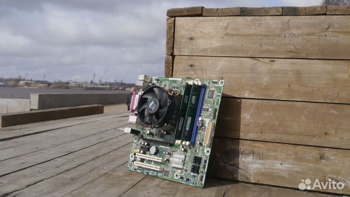 Комплект (Материнская плата, проц, озу, кулер)