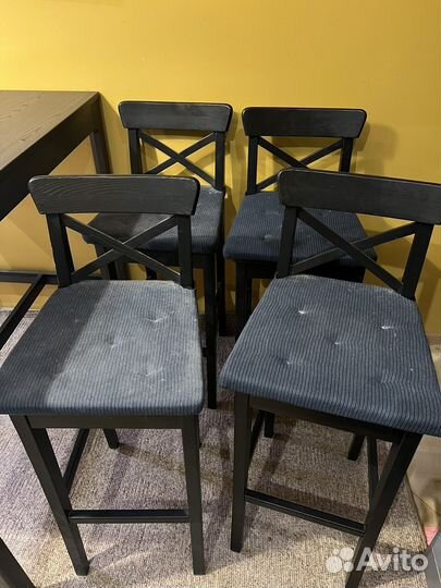 Комплект Барный стол IKEA ekedalen и стулья