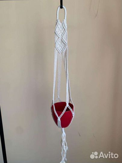 Кашпо подвесное макраме