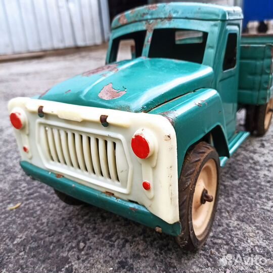 Машинка грузовик СССР лтз газ 53 с прицепом