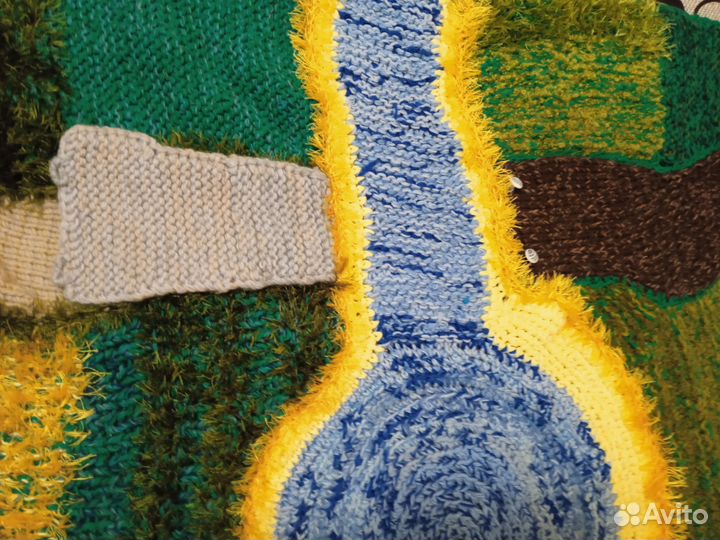 Развивающий коврик ручной работы Реки и поля