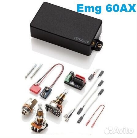 Звукосниматель EMG 60AX-LS Чёрного цвета. Новый