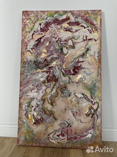 Картина холст масло акрил поталь