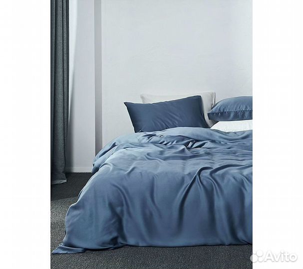 Постельное белье GoodNight Essential дуэт синий