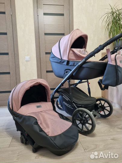 Детская коляска Riko Basic Pacco 2 в 1 эко кожа
