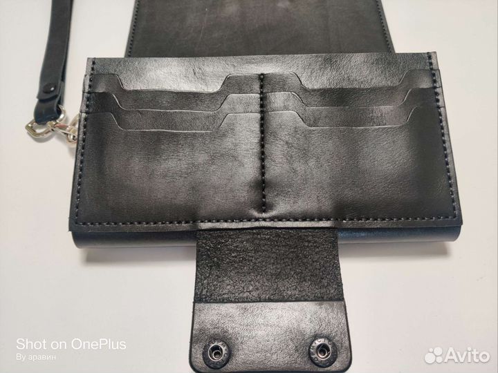 Кожаный клач мужской