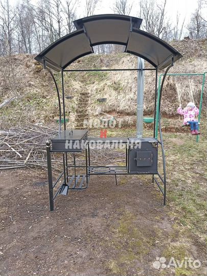 Беседка с мангалом
