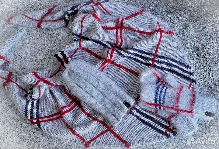 Шапка/бактус-косынка/варежки