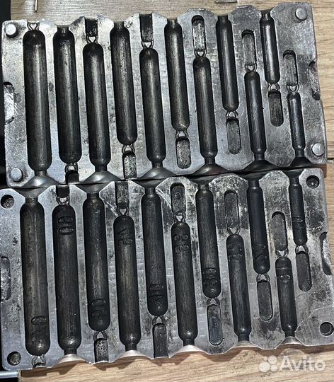 Формы для литья рыболовных грузил