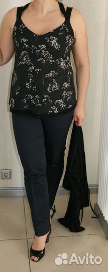 Стильная майка с мелким рисунком 50 размер Англия