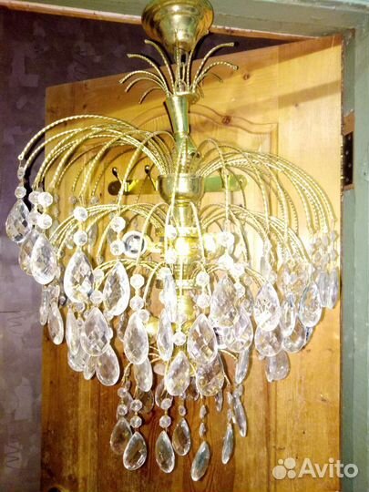 Люстра потолочная хрустальная