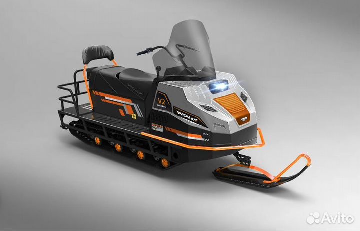 Снегоход promax snowbear V3 650 2T ST бело-оранж