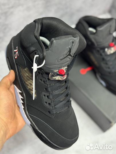 Кроссовки Nike Air Jordan 5 зимние (Арт.75953)