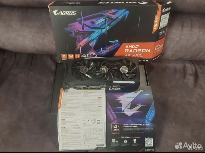 Видеокарта aorus RX 6800 16GB