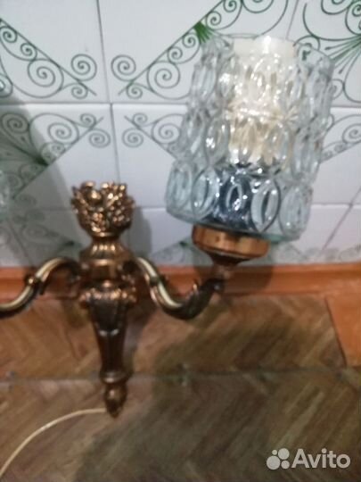 Настенный светильник бра ссср(силумин)