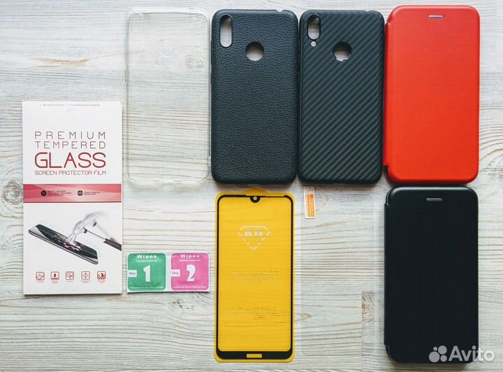 На Huawei Y7 2019 стекло чехол поклейка