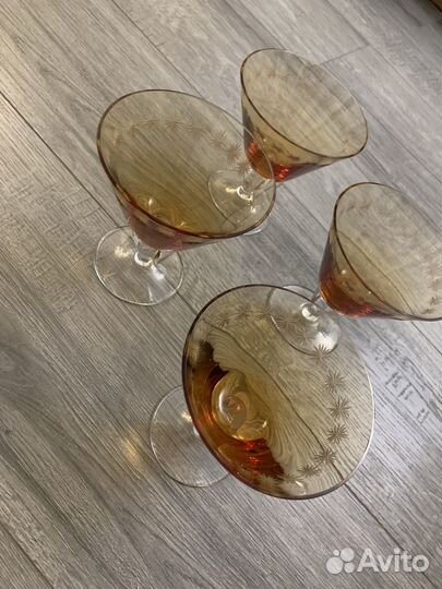 Бокалы из чешского стекла