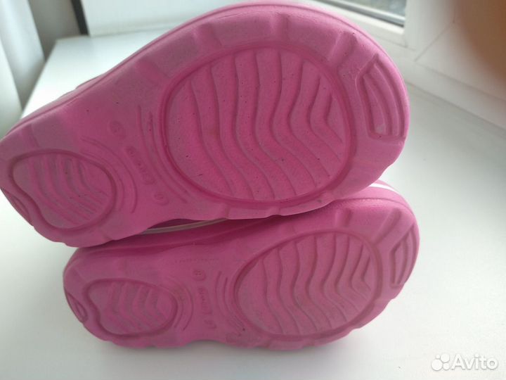 Сапожки Crocs C8-9 и тапочки crocs c6