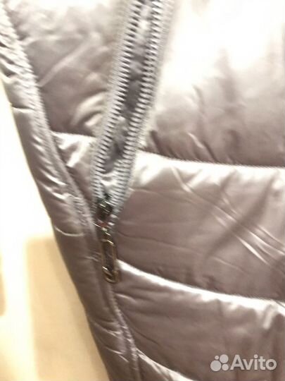 Пуховик пальто с капюшоном женский 56-58