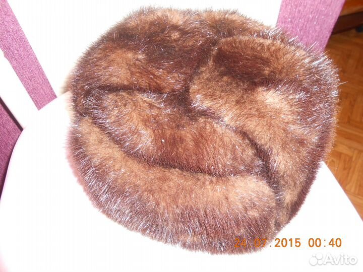 Шапка норковая мужская формовка