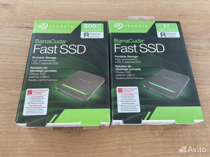 Внешний диск Seagate BarraCuda Fast SSD 1Tb