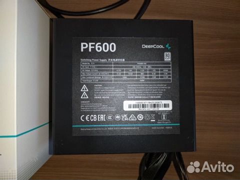 Блок питания deepcool pf600 80 plus