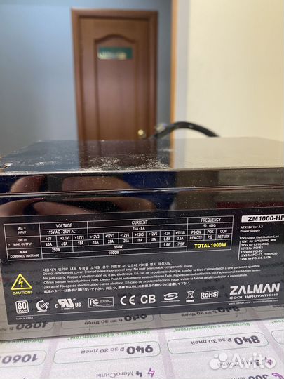 Блок питания для пк 1000w Zalman