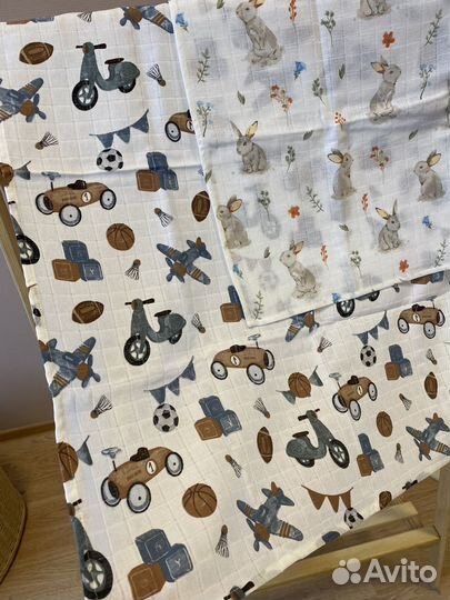 Муслиновые пеленки новые