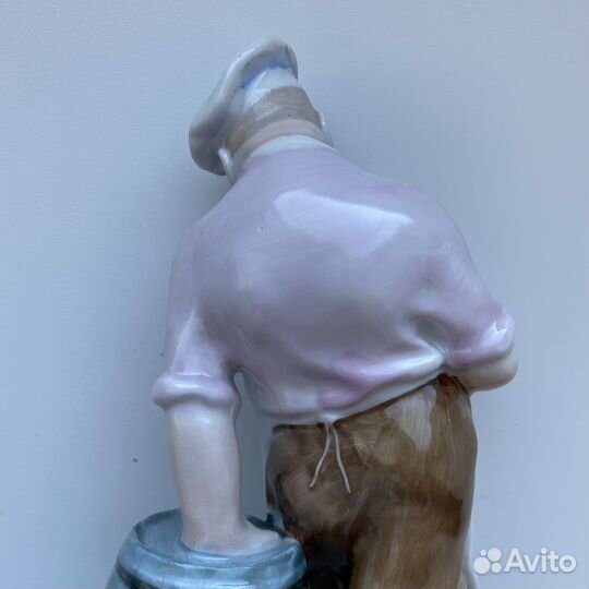 Фарфор статуэтка Повар и кот лфз