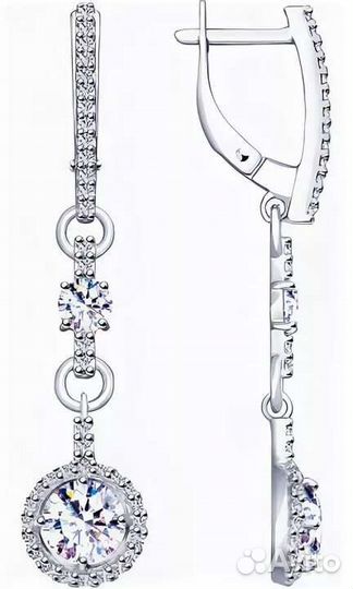 Серьги серебро