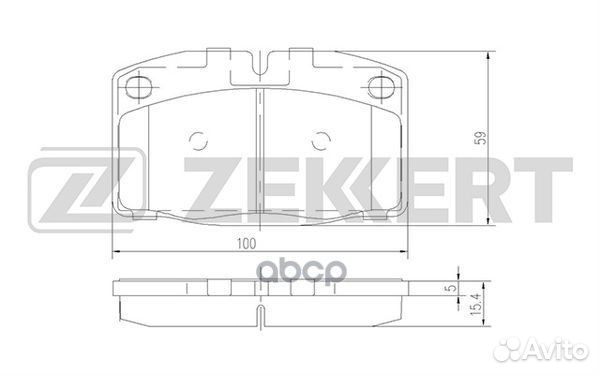 Колодки торм. диск. передн. Opel Ascona B II C