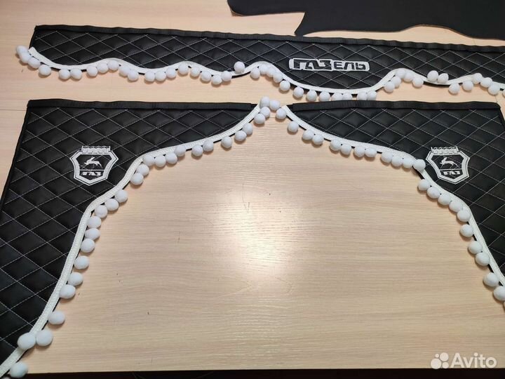 Шторы, ламбрекены экокожа газель