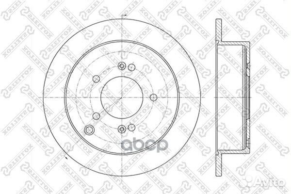 Диск тормозной задний Hyundai/Stellox/ 60203414
