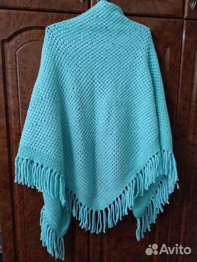 Платок шаль вязаный