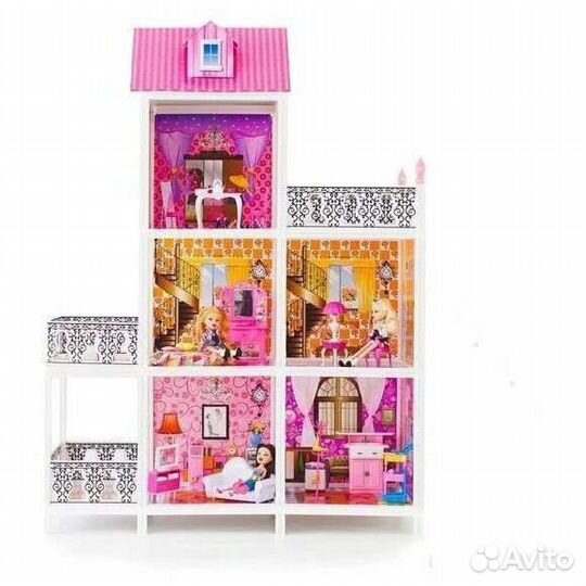 Кукольный домик с мебелью