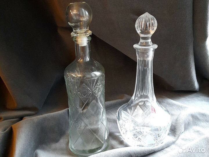 Графин хрустальный, стеклянный, селедочница