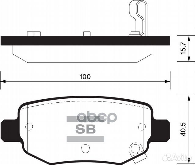 Колодки тормозные задние SP2126-R Sangsin brake