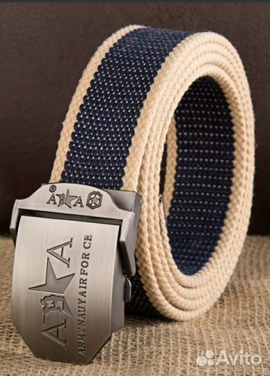 Мужской ремень текстильный