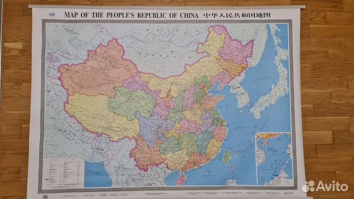 Политическая карта Китая